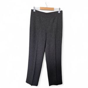 Coldwater Creek Classic Fit Pants Womens 10 Gray Black Speckled Straight Leg